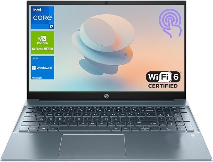 HP 2023 Newest Pavilion Laptop, 15.6" FHD Touchscreen Display, Intel Core i7-1355U Processor, NVI... | Amazon (US)