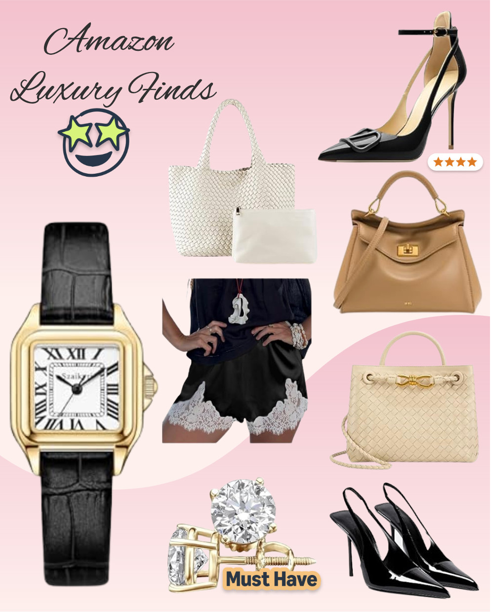 Add  a touch of class and luxury to any look with these tried and true Instagram trending products!  From faux diamond studs that last to the most beautiful stiletto black patent pumps, this list  has you covered. 

 #LTKFindsUnder50 #LTKFindsUnder100 #LTKStyleTip