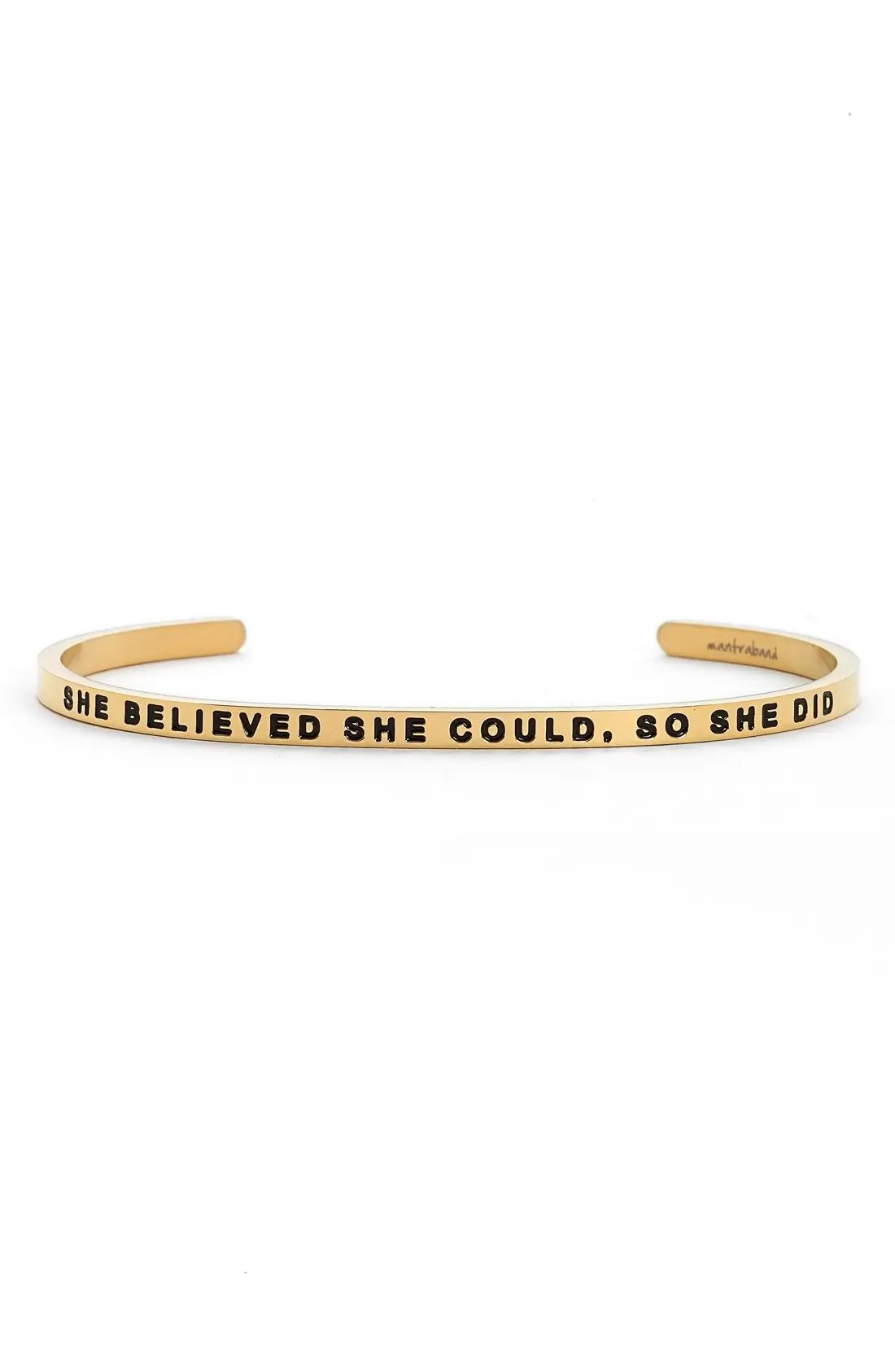 'She Believed She Could' Cuff | Nordstrom