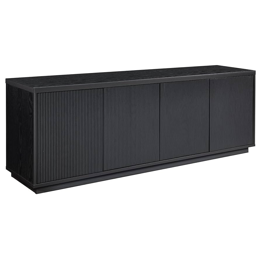 Henn&Hart Hanson, 70'' Rectangular TV Stand, Black Grain | Amazon (US)
