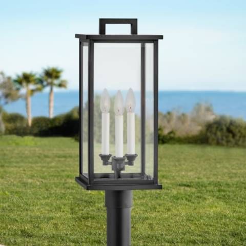 Hinkley Weymouth 22 1/4" High Black Outdoor Post Light - #98G10 | Lamps Plus | Lamps Plus