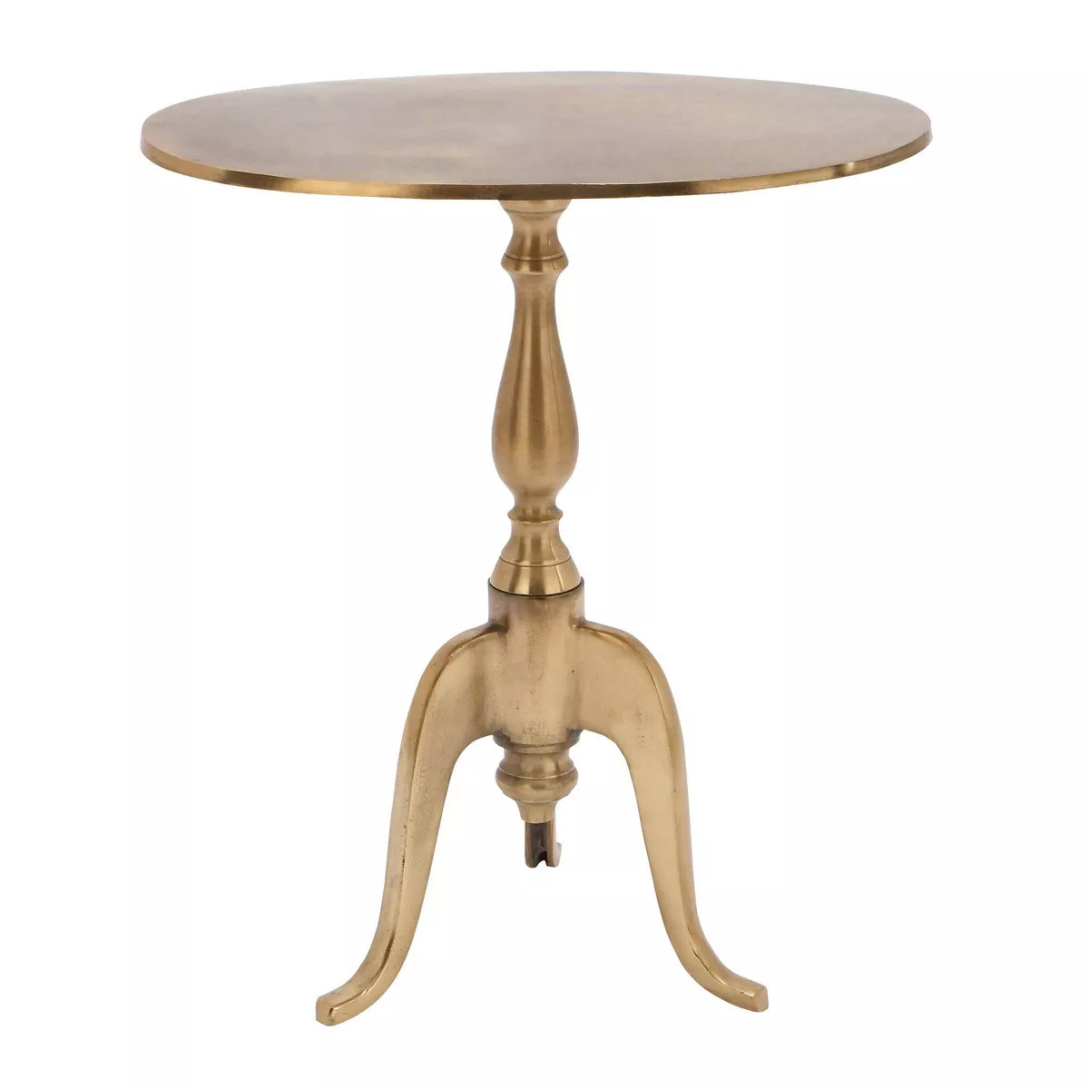 Modern Tripod Accent Table Gold - Olivia & May: Round, Indoor Use, Some Assembly Required | Target