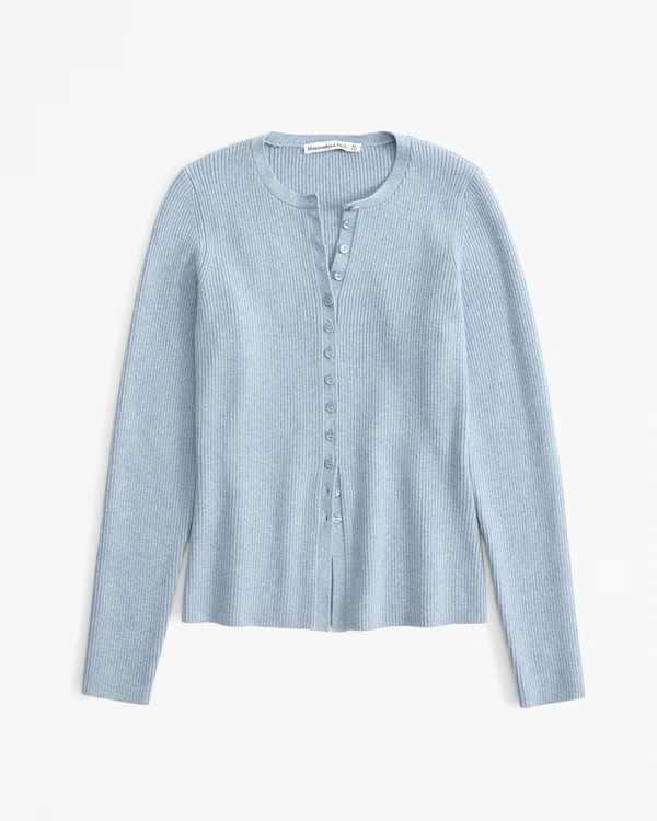 Women's Slim Ribbed Cardigan | Women's New Arrivals | Abercrombie.com | Abercrombie & Fitch (US)