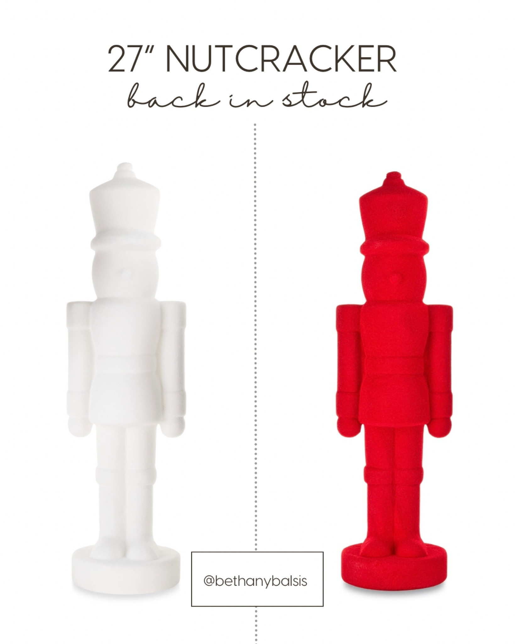 These (viral) 27” Nutcrackers are back in stock and just $25 each!! Run.. they are going to sell out fast!! They’ve been out of stock for days!!

#LTKSeasonal #LTKHoliday #LTKHolidaySale