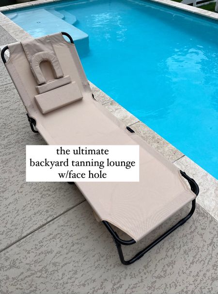 tanning lounge chair with face hole



#LTKHome #LTKSeasonal