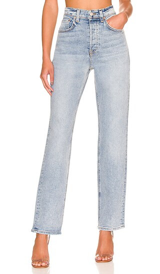 Cassidy Mid Rise Straight in La Brea | Revolve Clothing (Global)