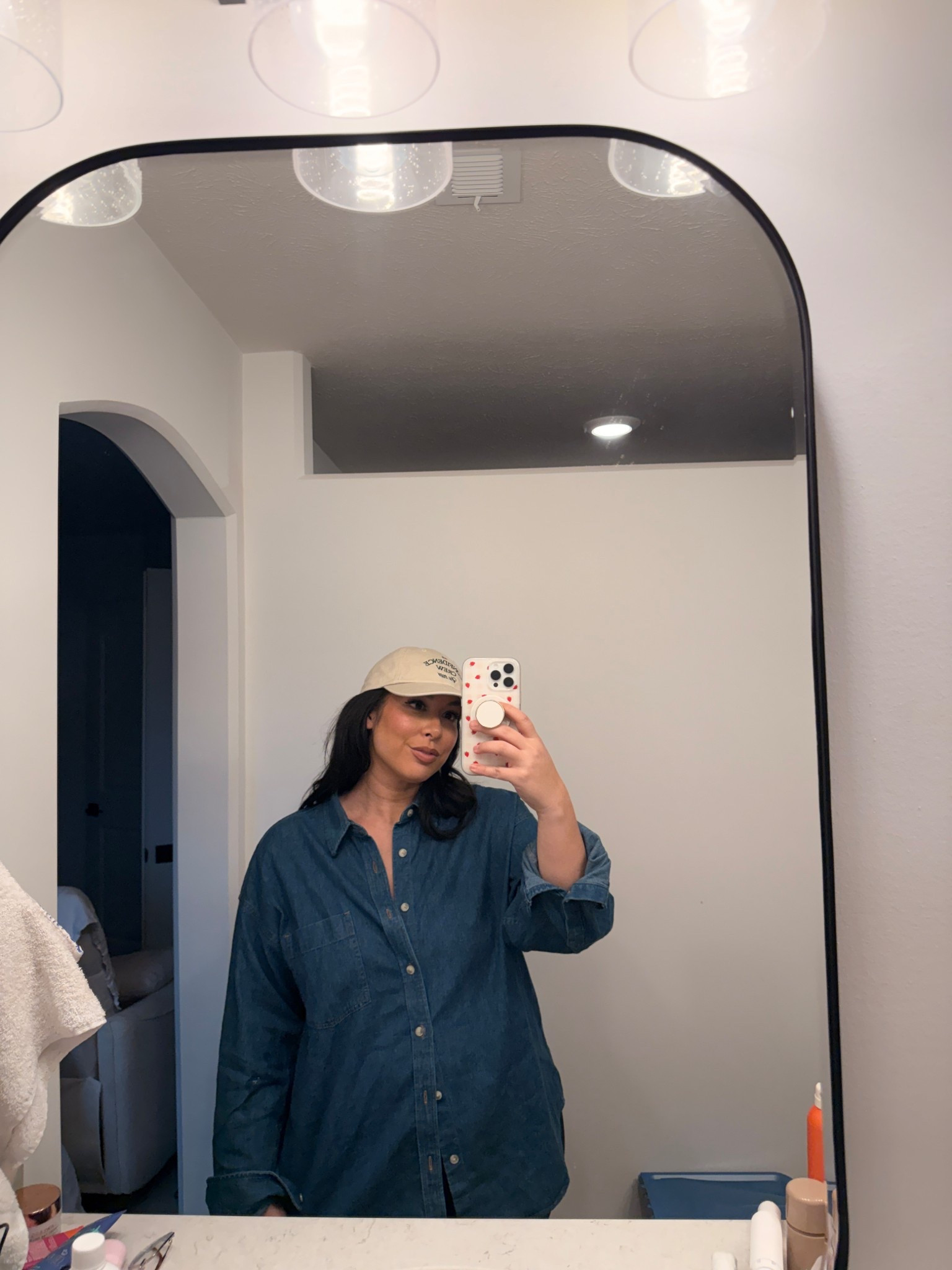 Favorite denim shirt 

#LTKmomlife #LTKMidsize #LTKootd