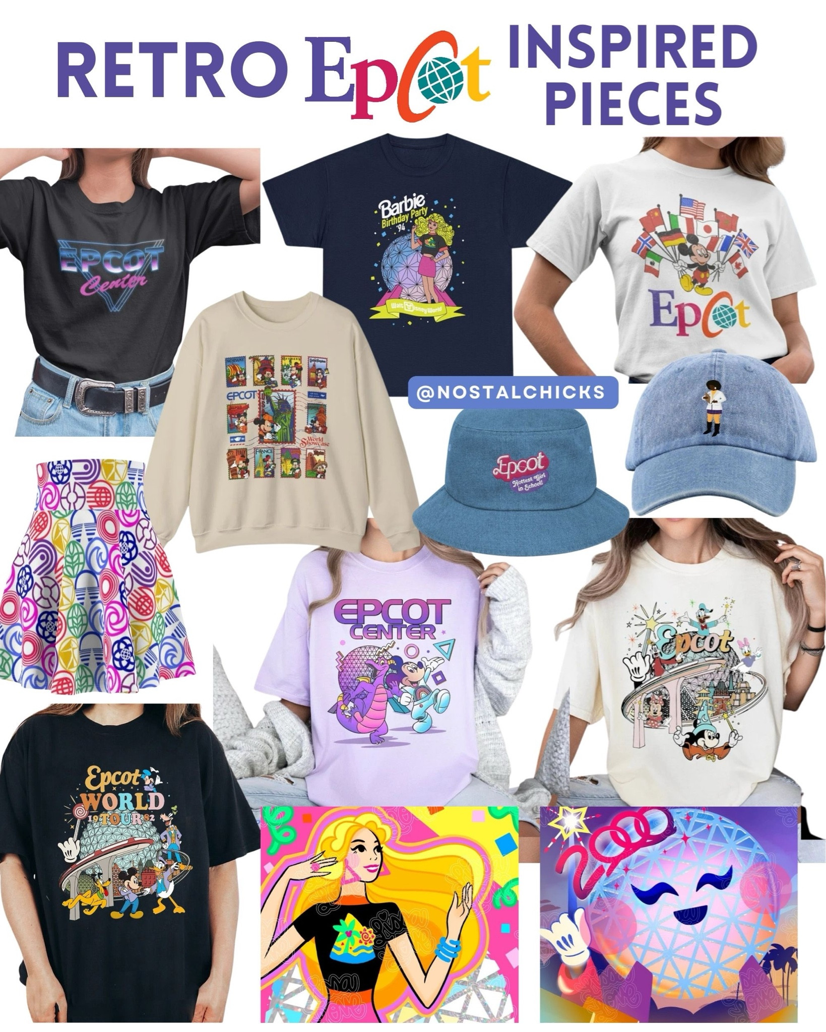 Retro Epcot Inspired Pieces
#disney #disneystyle #epcof