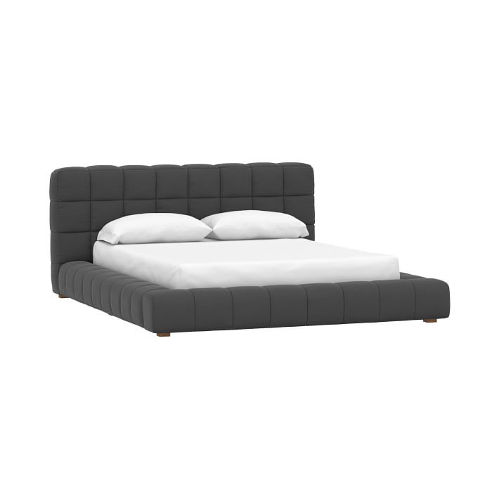 Baldwin Upholstered Platform Bed | Pottery Barn Teen