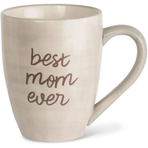 Pavilion - Best Mom Ever Tan and Purple Large 20 oz Ceramic Coffee Mug Tea Cup | Walmart (US)