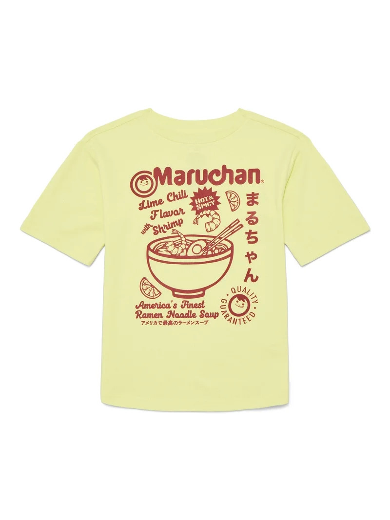 Maruchan Little and Big Boys Vintage Inspired Graphic Tee, Sizes 4-18 | Walmart (US)