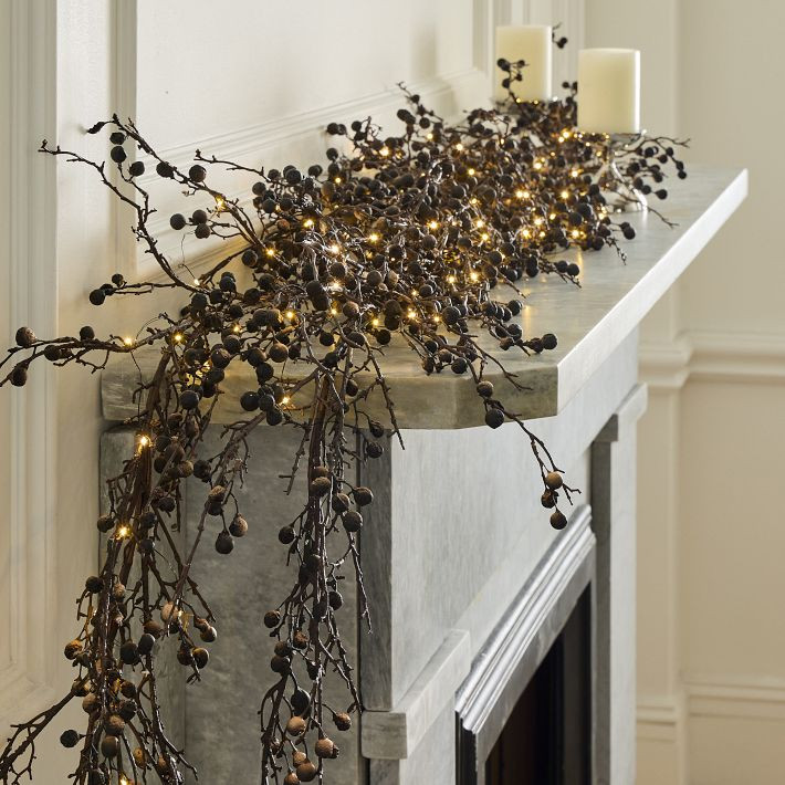 Faux Blackberry Garland | West Elm (US)