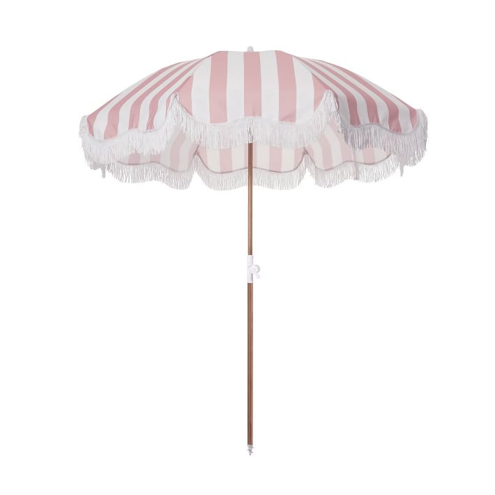 Beach Umbrella, Pink Stripe | Pottery Barn Teen
