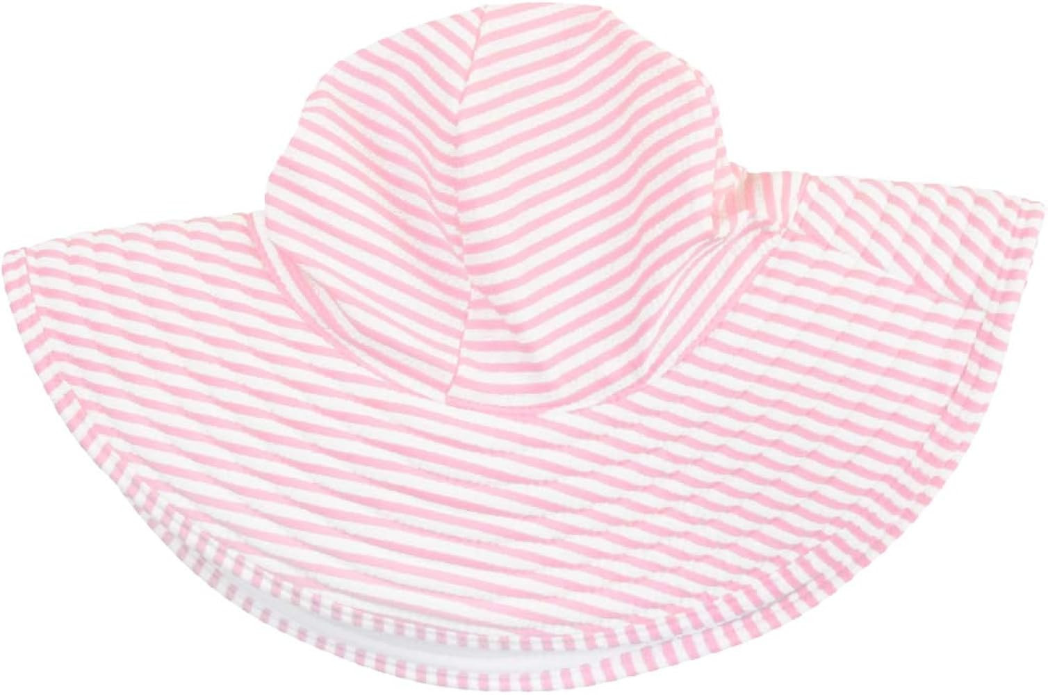 RuffleButts Baby/Toddler Girls UPF 50+ Sun Protective Wide Brim Swimwear Sun Hat | Amazon (US)