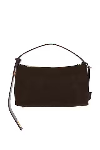 Suede Hobo Bag in Espresso & Gold | Revolve Clothing (Global)
