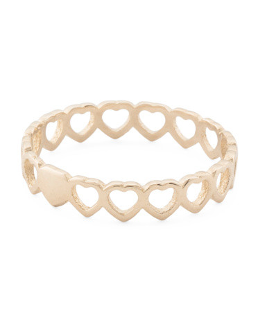 Made In Italy 14kt Gold Heart Ring | TJ Maxx