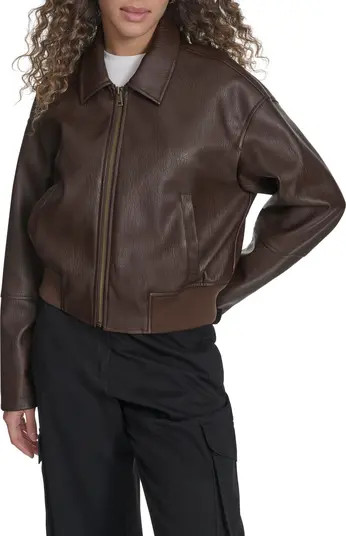 Faux Leather Bomber Jacket | Nordstrom