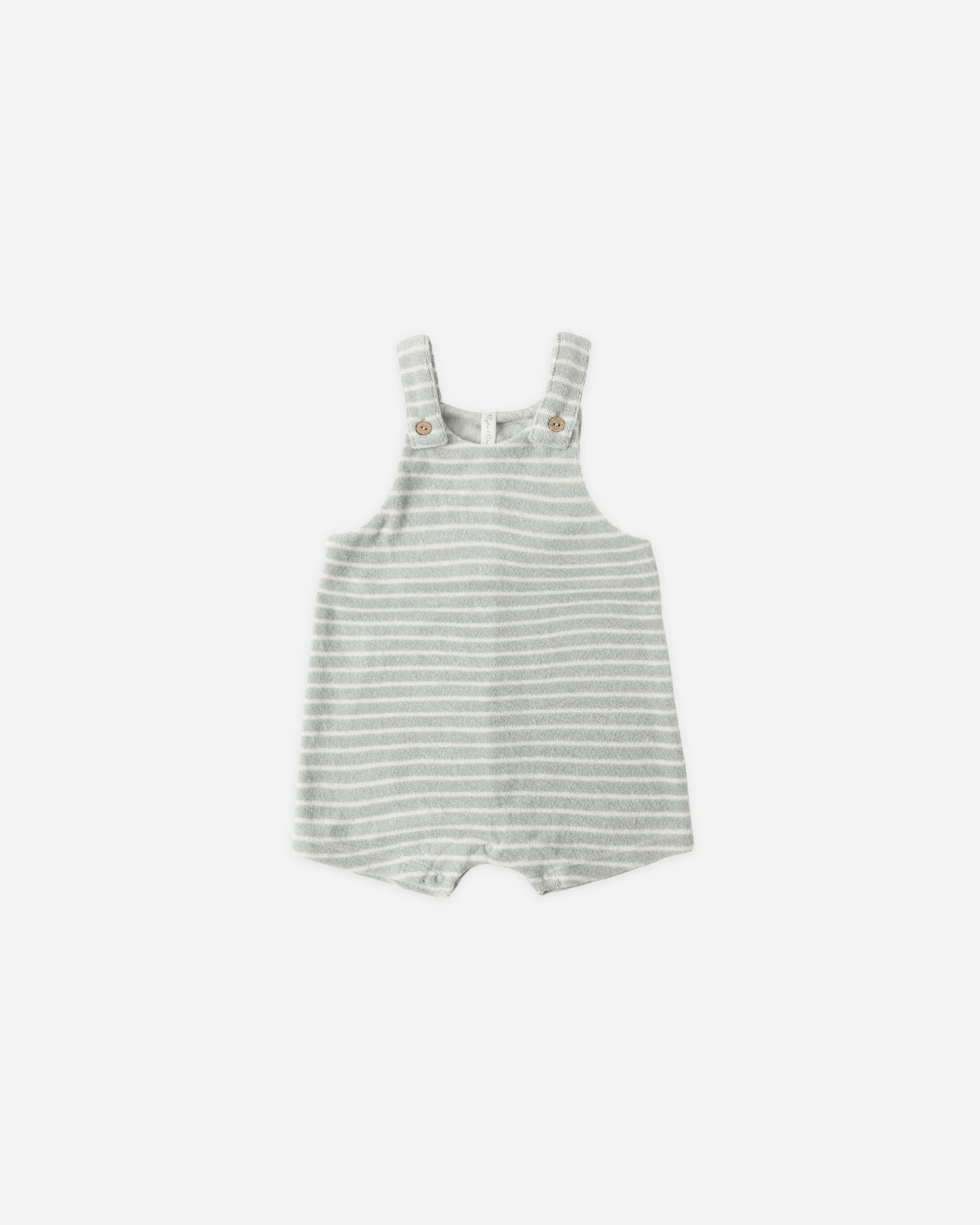 Gio Romper Seafoam Terry Stripe | Rylee + Cru