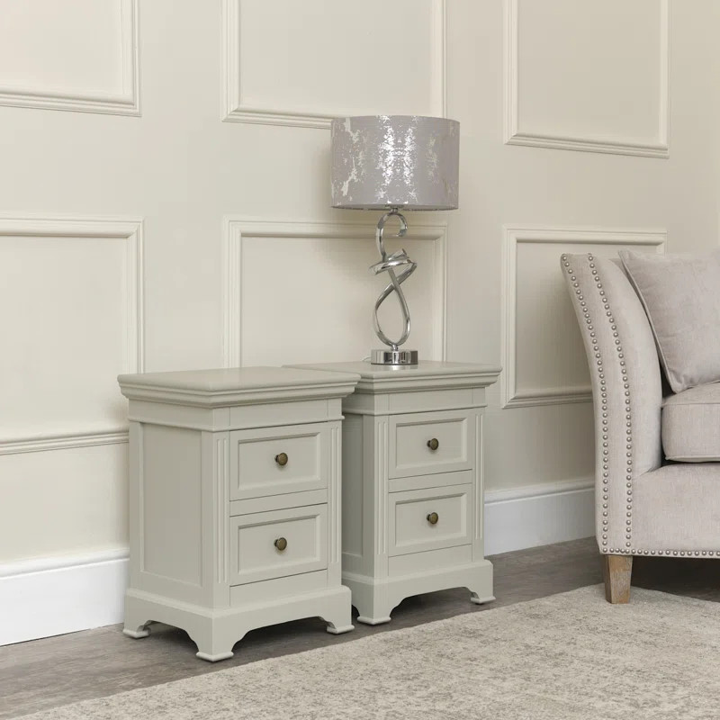 Escolta 40cm W Solid + Manufactured Wood Bedside Table | Wayfair UK
