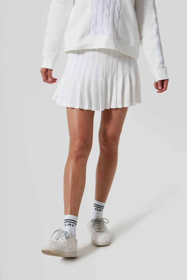 White and Fresh Buds Tennis Skirt | Tuckernuck (US)