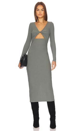 Yoko Midi Dress in Sage | Revolve Clothing (Global)