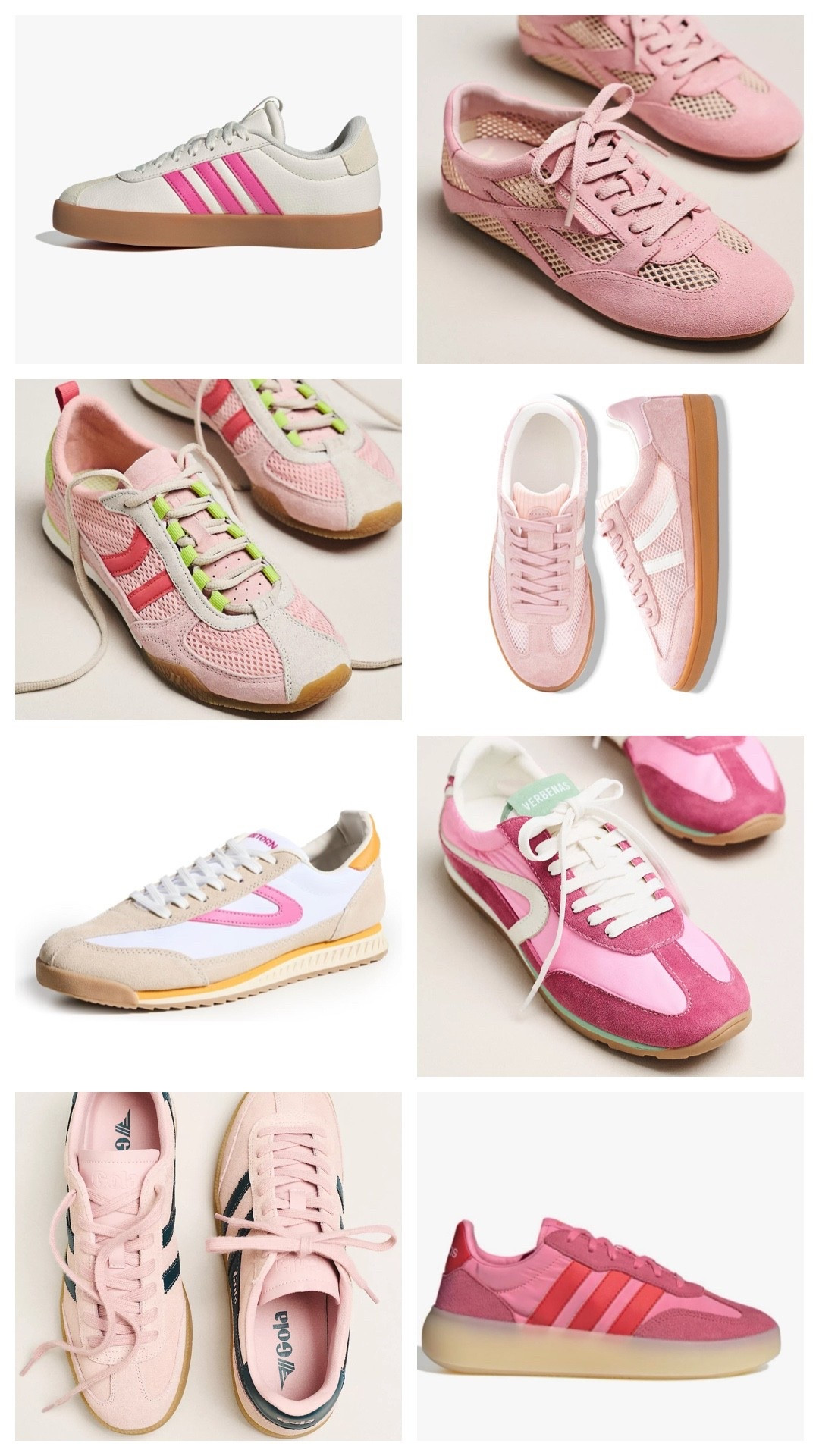 Pink sneakers for spring! 