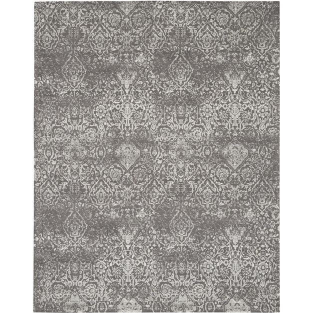 Nourison Damask Ivory/Navy Area Rug DAS06 | Target