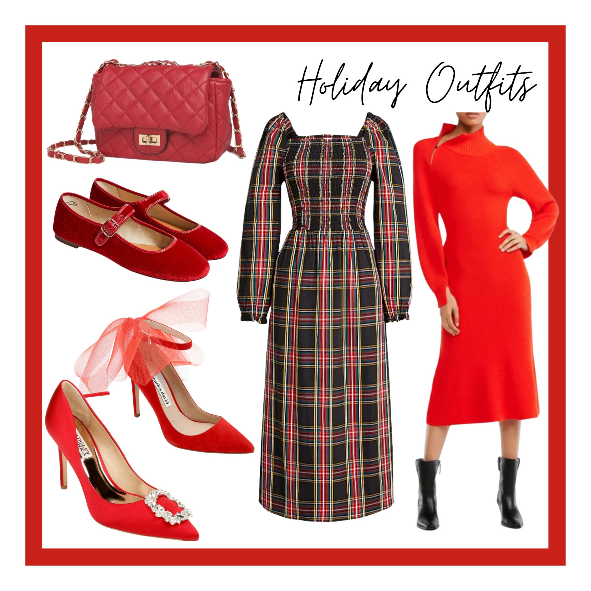 Christmas
Holiday outfit 
Holiday dress 
Shoes
High heels 

#LTKunder100 #LTKSeasonal #LTKHoliday