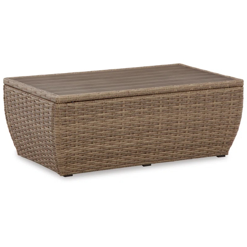 Ebern Designs Kare Rattan Coffee Table & Reviews | Wayfair | Wayfair North America
