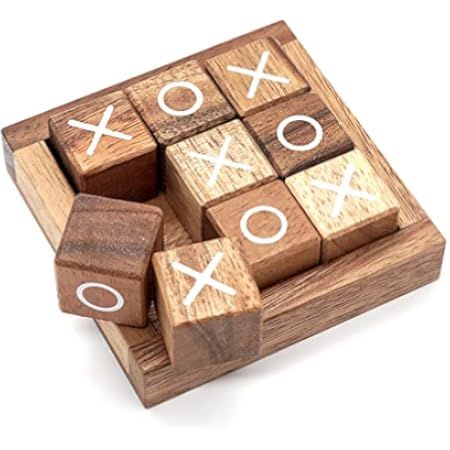 Tic Tac Toe Wooden Game  | Amazon (US)