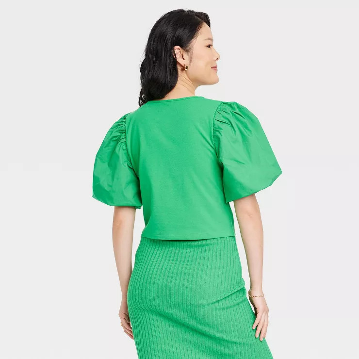 Women's Puff Short Sleeve T-Shirt - A New Day™ | Target