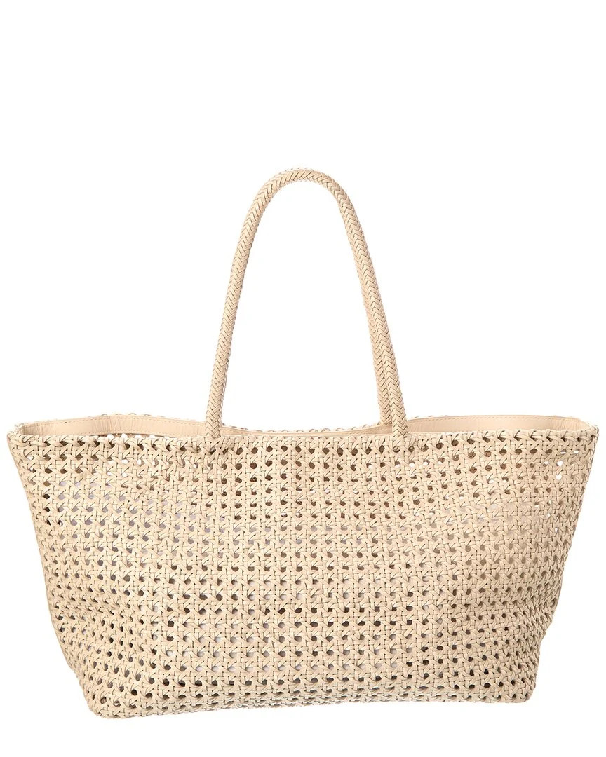 Madewell Large Leather Caning Tote | Shop Simon