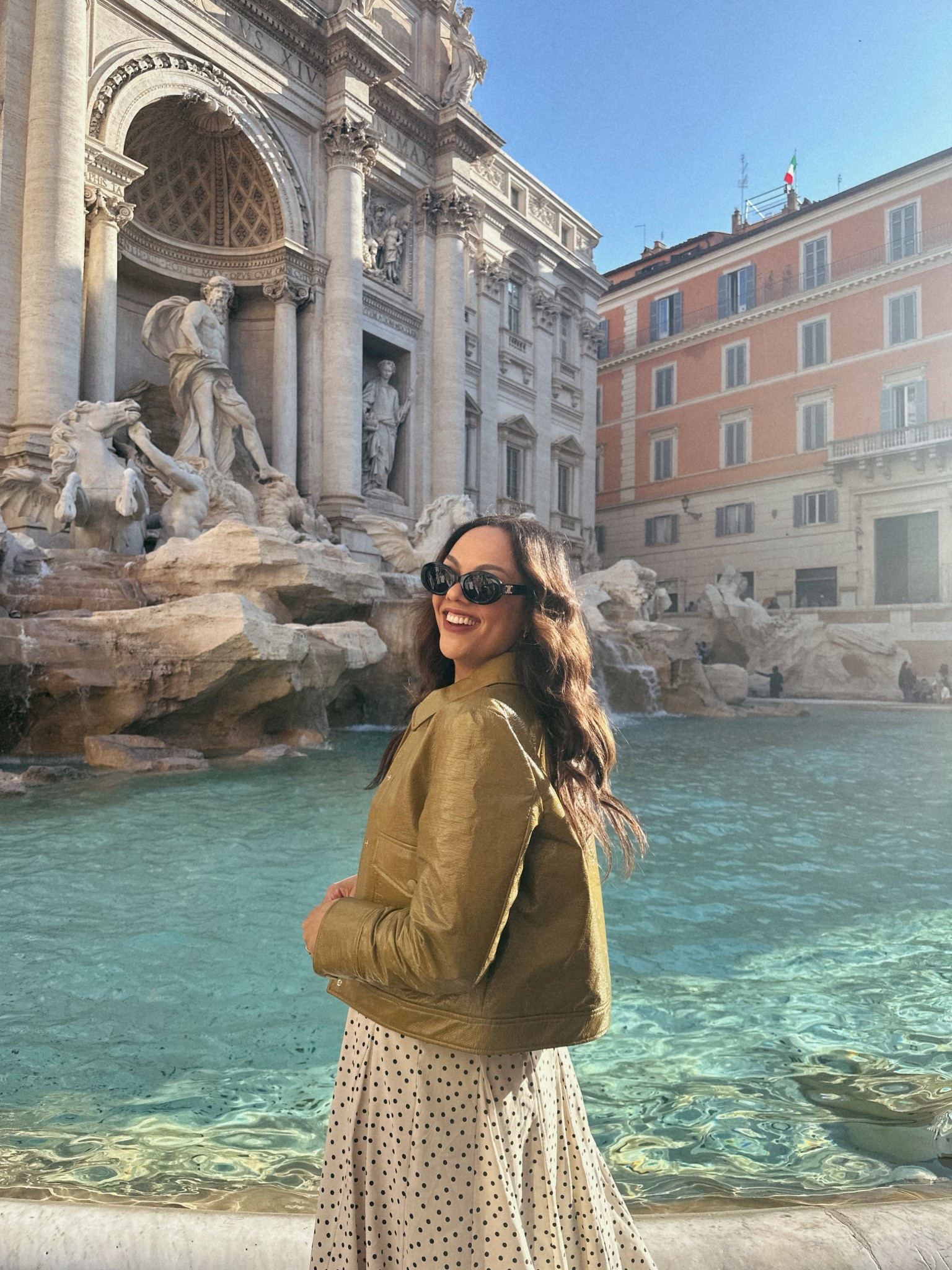 Rome outfit!

-Sézane chartreuse jacket, I have a size 8. 
-Zara polka dot dress, I have a large. 
-Celine Triomphe sunglasses in black. 



#LTKsummer #LTKstyletip #LTKtravel