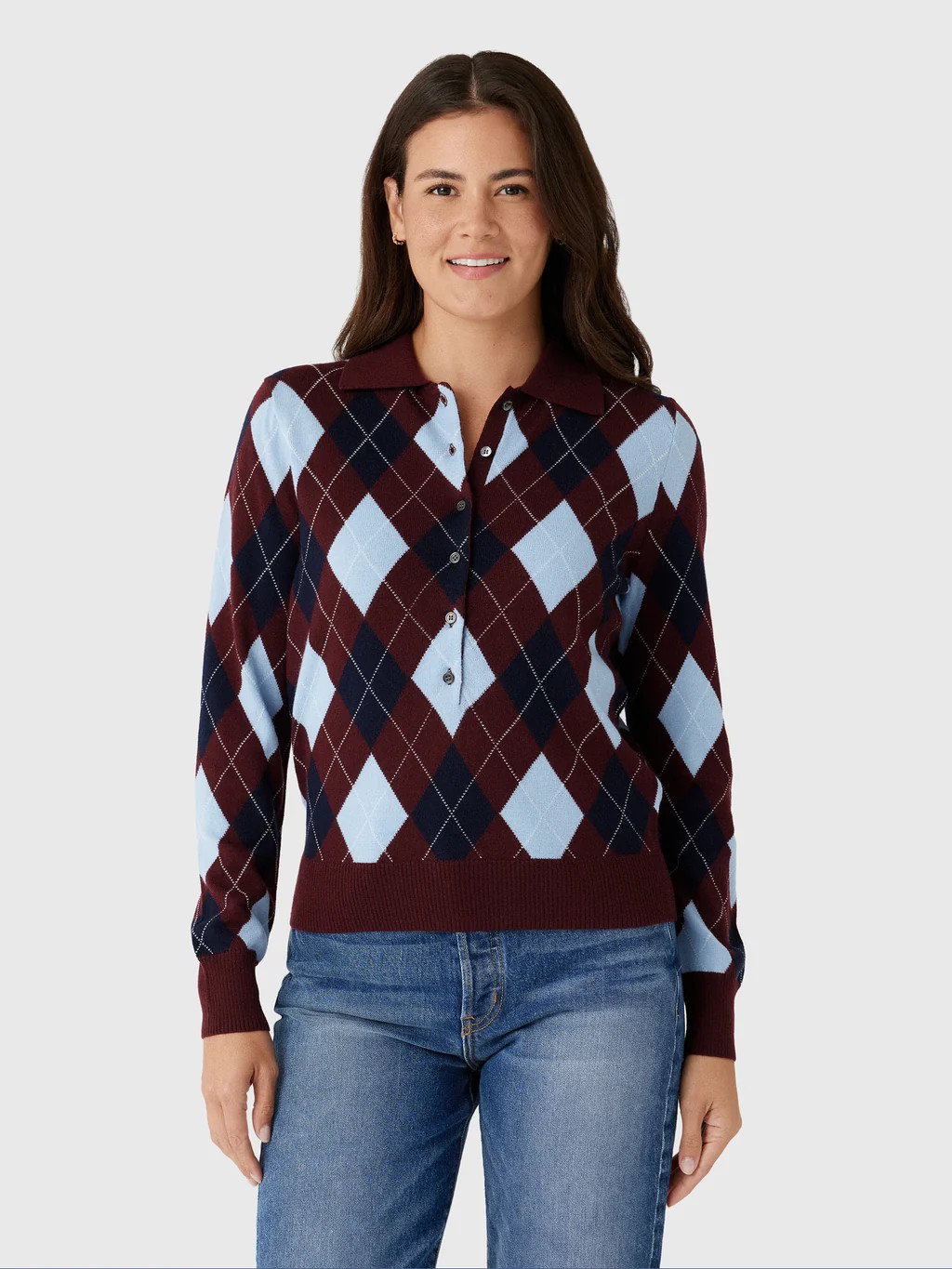 Alex Mill Women's Lillian Polo Sweater | Saint Bernard