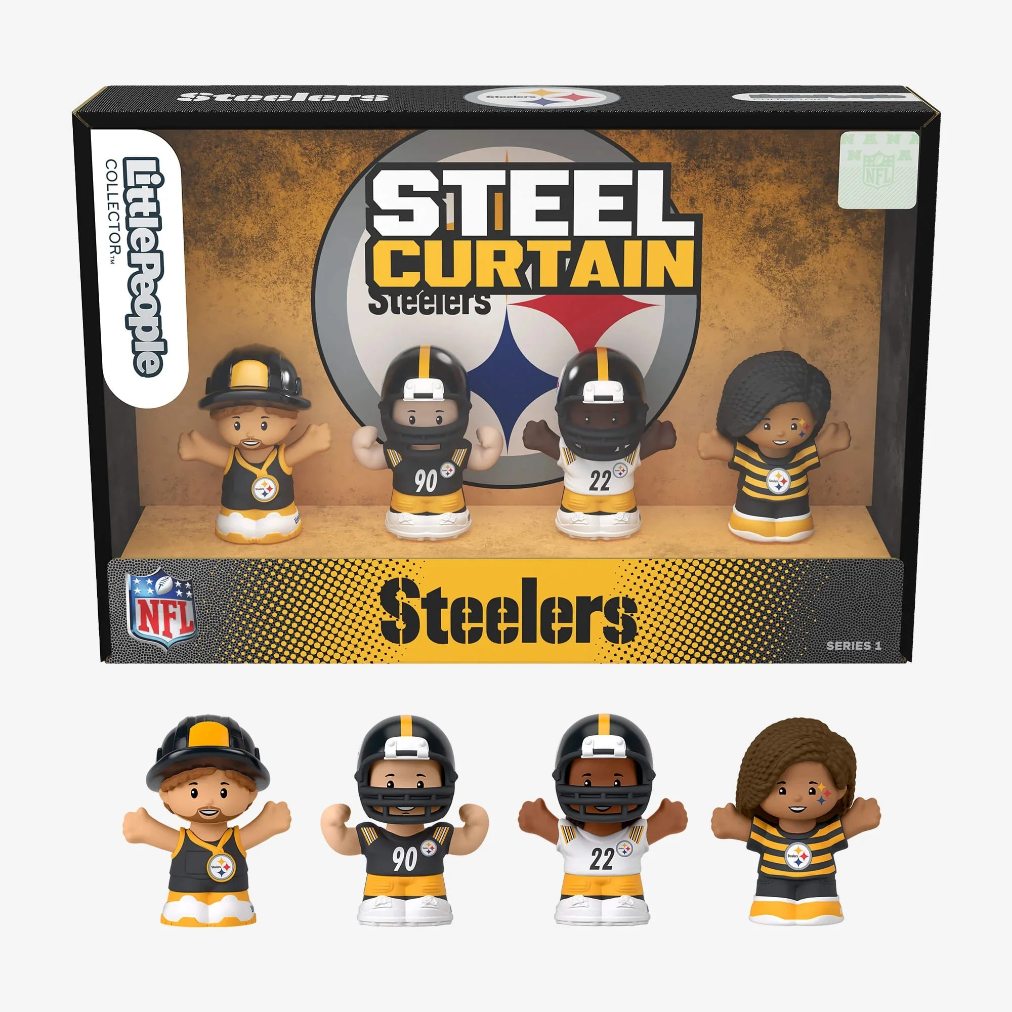 Pittsburg Steelers 4-Piece NFL Little People Collector Set | Walmart (US)