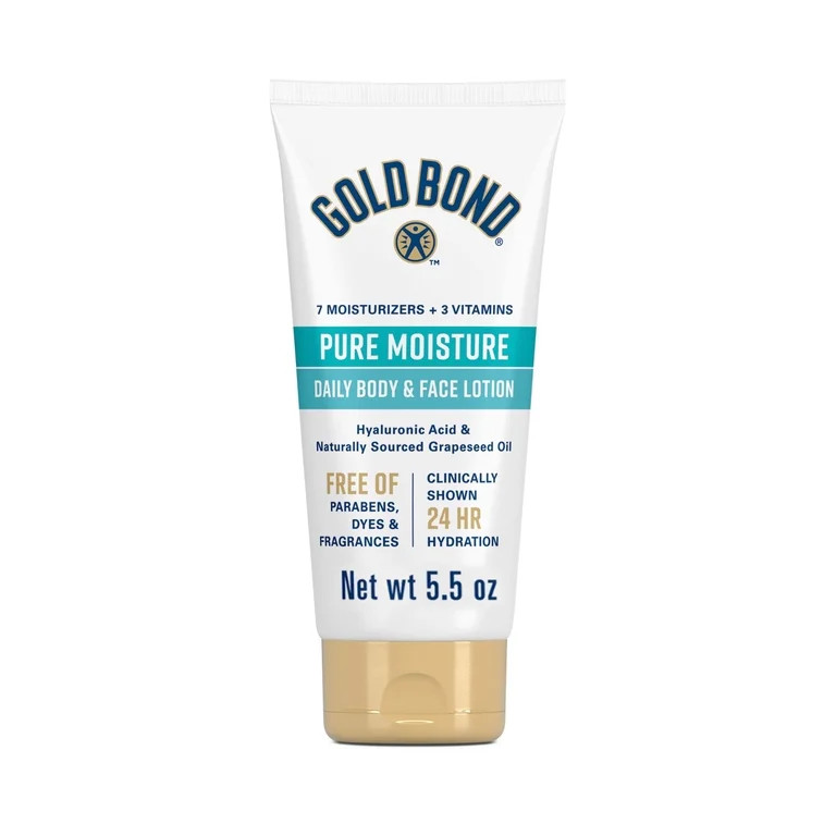 Gold Bond Pure Moisture Lotion, 5.5 oz., Ultra-Lightweight Daily Body & Face Lotion - Walmart.com | Walmart (US)