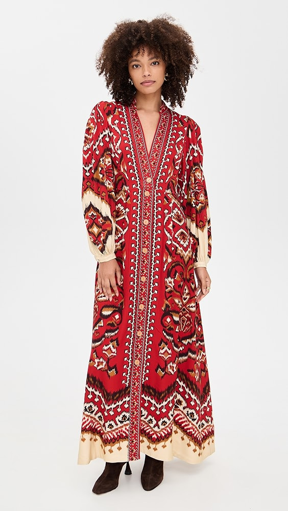 Ainika Pineapple Ikat Maxi Dress | Shopbop