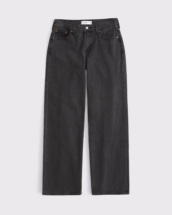 Curve Love Low Rise Ultra Loose Jean | Abercrombie & Fitch (US)