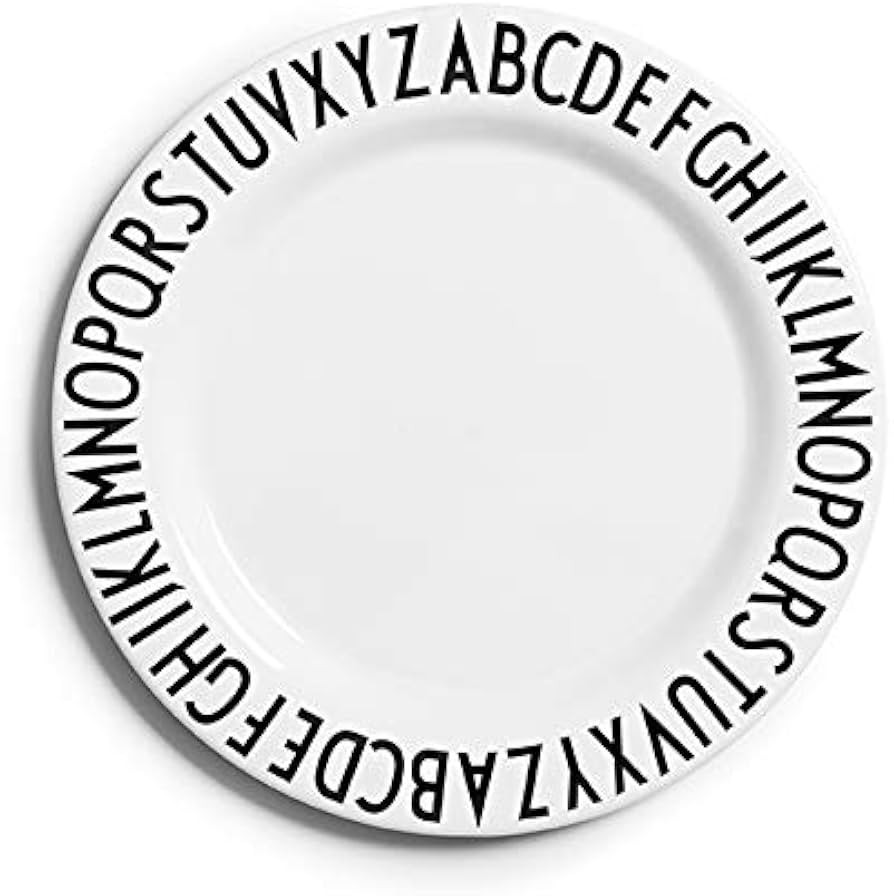 Design Letters melamine plate for kids and baby | Toddler plate for breakfast and snacks | Dishwa... | Amazon (US)