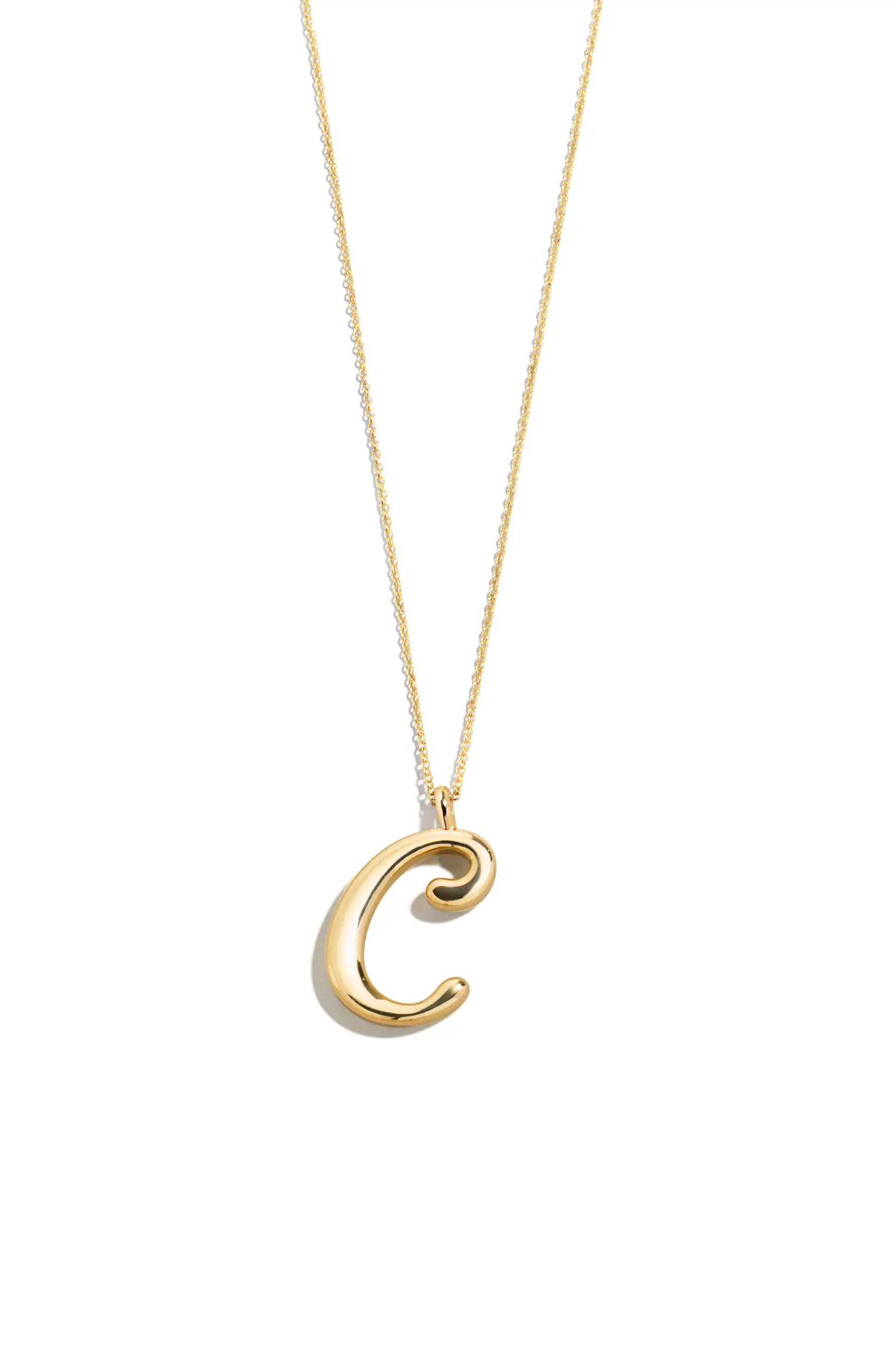 Script Initial Pendant Necklace | Nordstrom