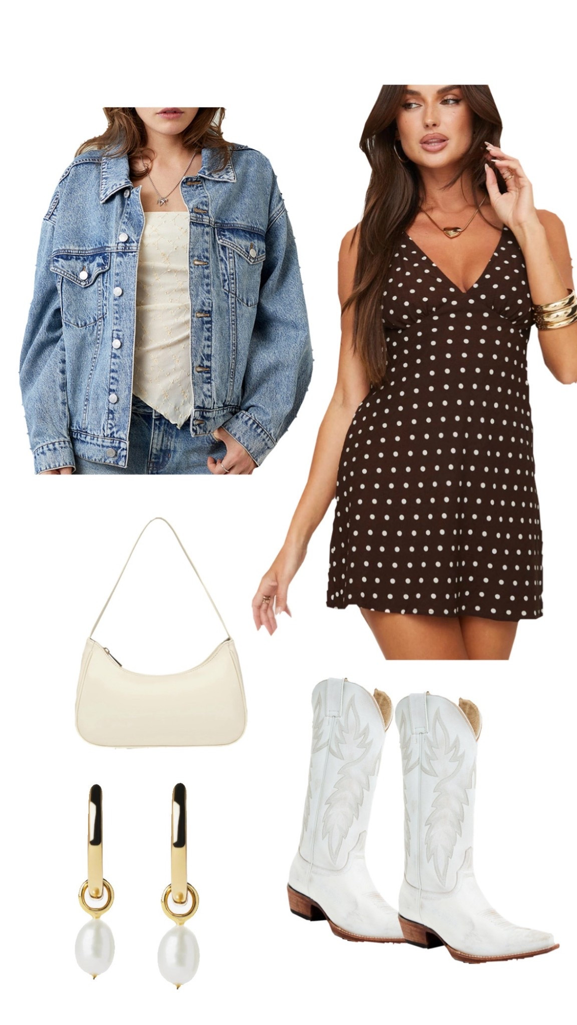 Game day outfits, fall fashion, fall outfit inspo, night out outfits, mini dresses, polka dots, cowboy boots, country concert outfits, country inspo, football game outfits, jean jackets 

#LTKItBag #LTKStyleTip