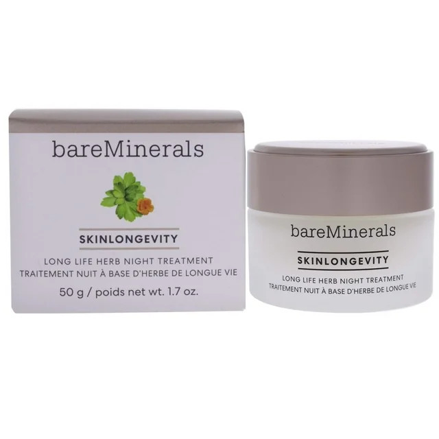BareMinerals Skinlongevity Long Life Herb Night Treatment, 1.7 oz | Walmart (US)