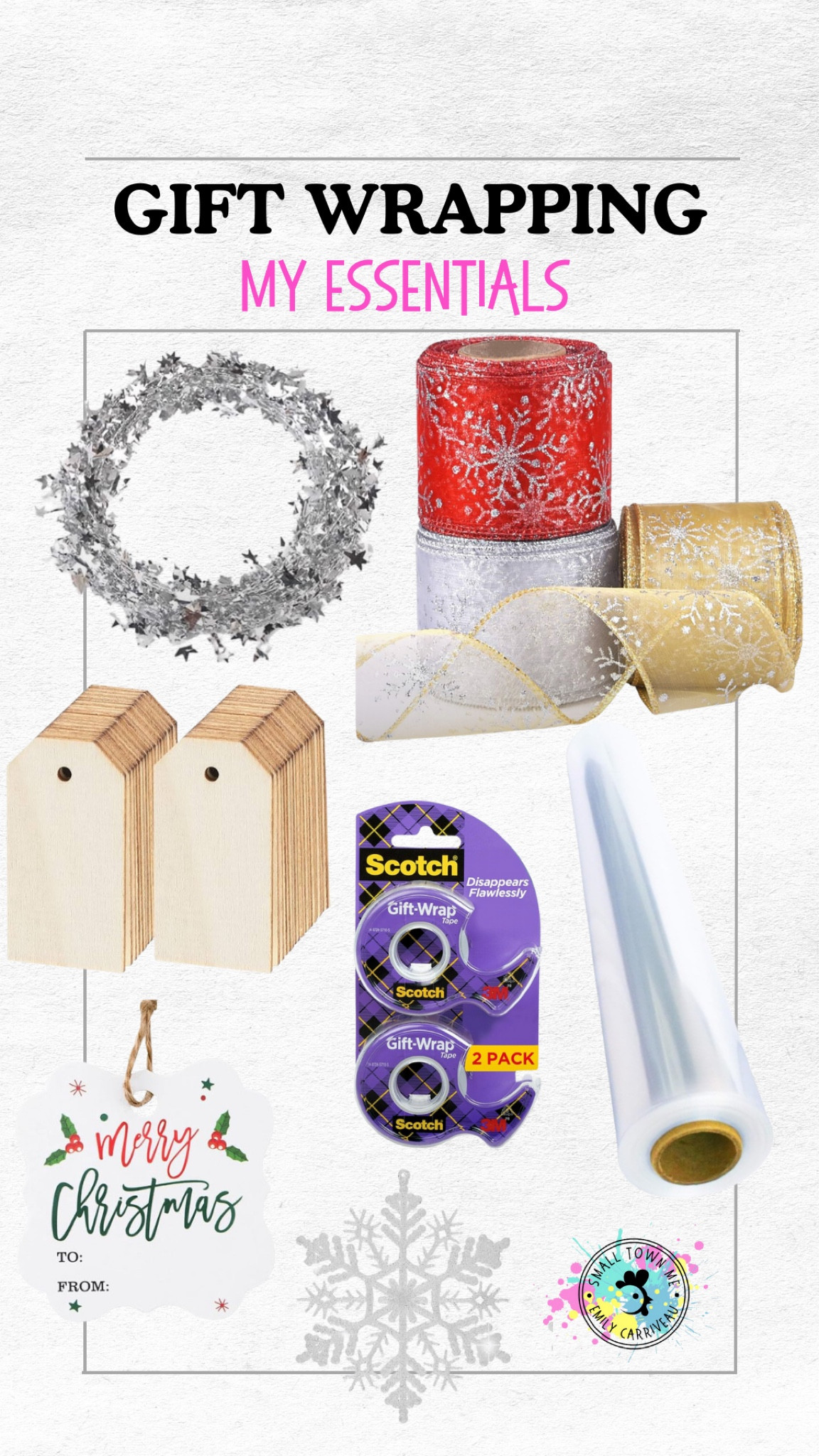 Linking all my gift wrapping essentials that I have on hand especially during the holiday season. Name tags, ribbon, wired garland, the best paper cutter and cellophane!!

#LTKFamily #LTKGiftGuide #LTKHoliday