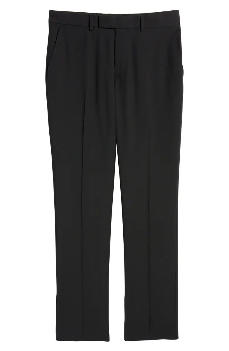 Solid Extra Trim Wool Blend Trousers | Nordstrom