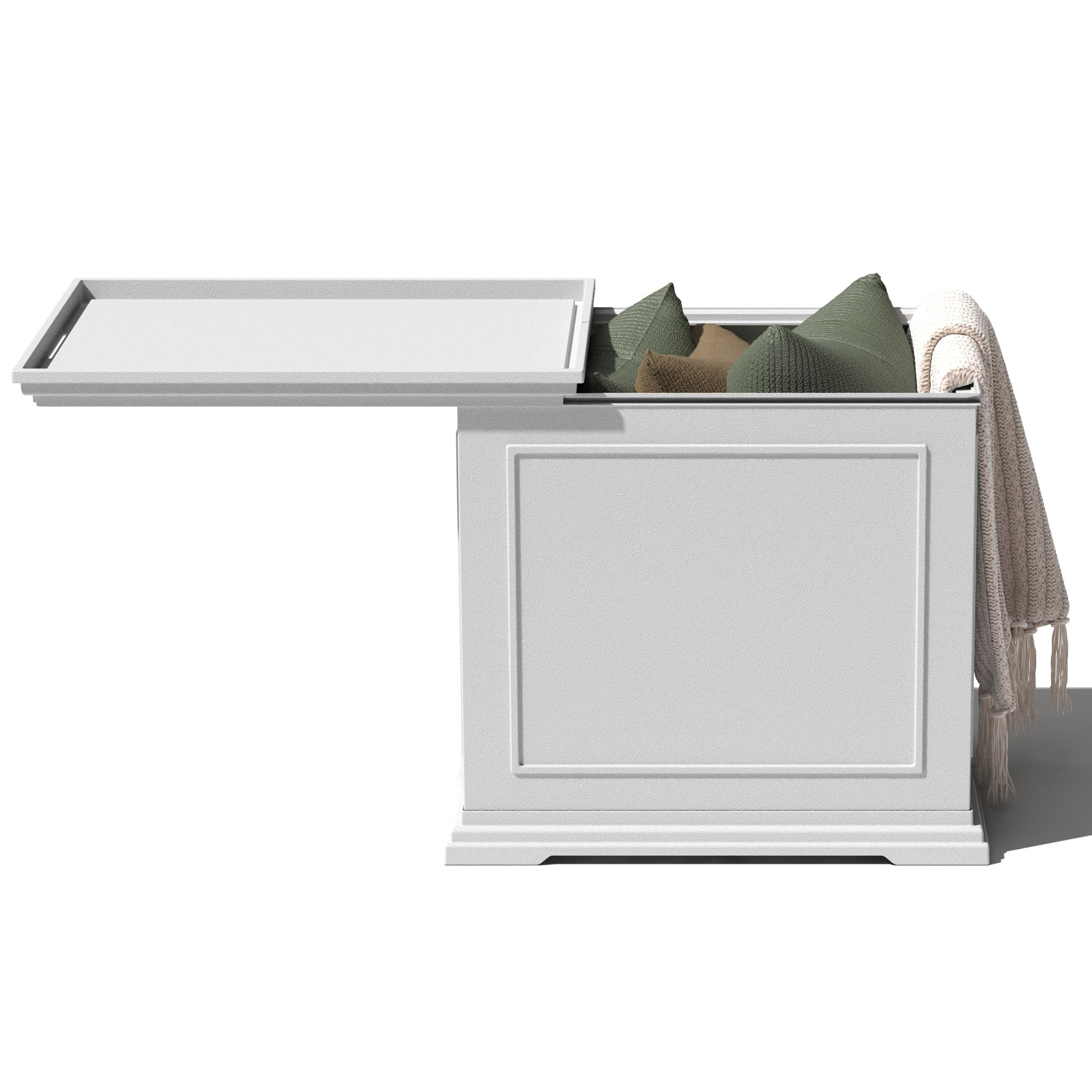 Veradek Brixton Tray Table - 2-in-1 Outdoor Side Table with Storage and Tray for Patio/Porch | Du... | Amazon (US)