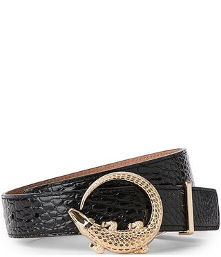 BRAHMIN 1.25" Croc Embossed Buckle Belt | Dillard's | Dillard's