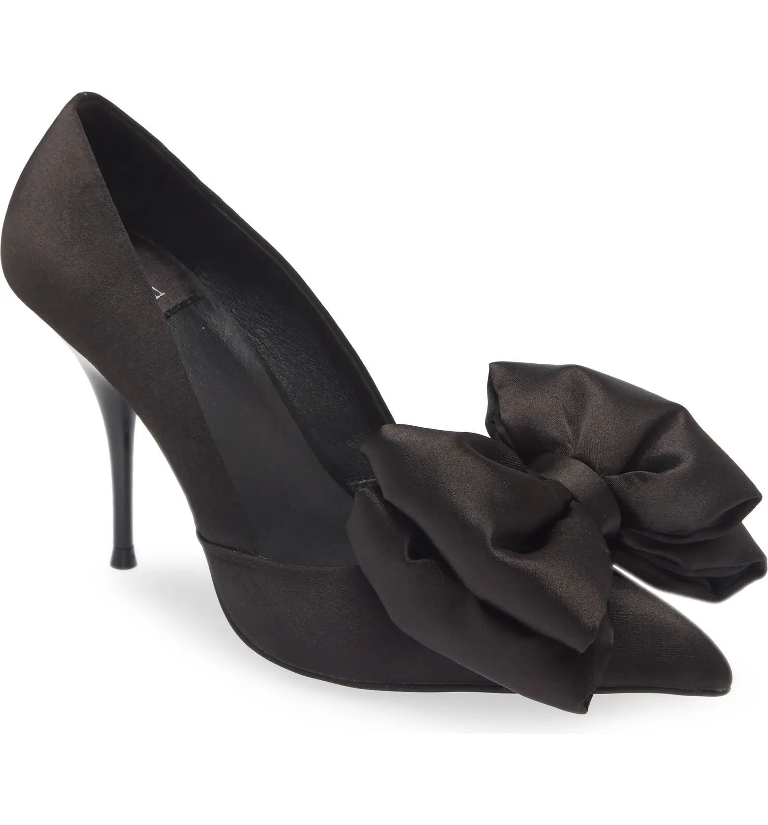 Convince-B Satin Bow Pointed Toe Pump (Women) | Nordstrom