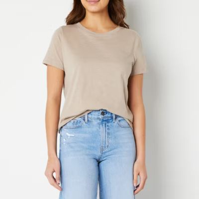 a.n.a Womens Crew Neck Short Sleeve T-Shirt | JCPenney