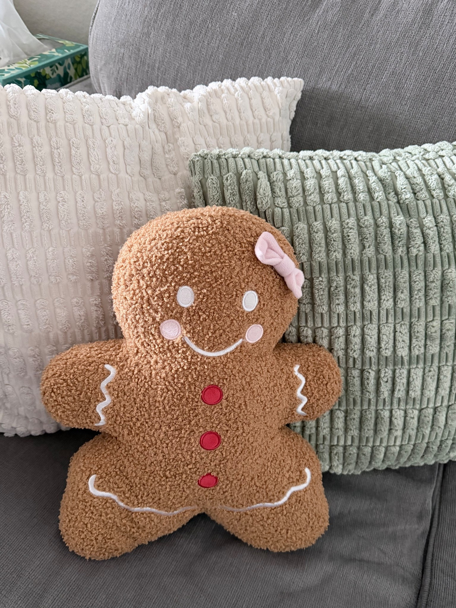 Gingerbread pillows are the comfiest and coziest. I love all things gingerbread as decorations for Christmas.





#LTKSeasonal #LTKHome #LTKHoliday