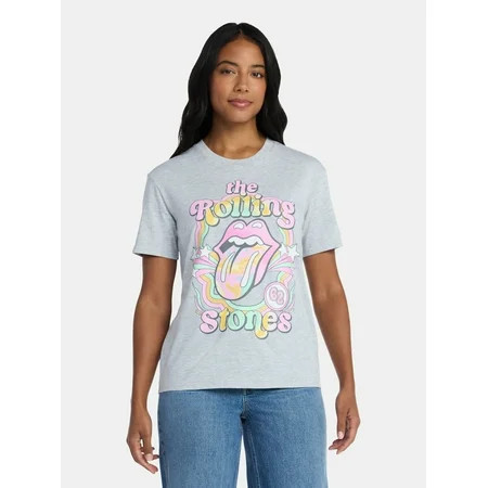 The Rolling Stones Women's Graphic Tee with Short Sleeves, Sizes XXS-XXL | Walmart (US)